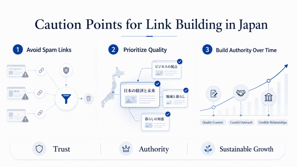 Caution Points for Link Building in Japan