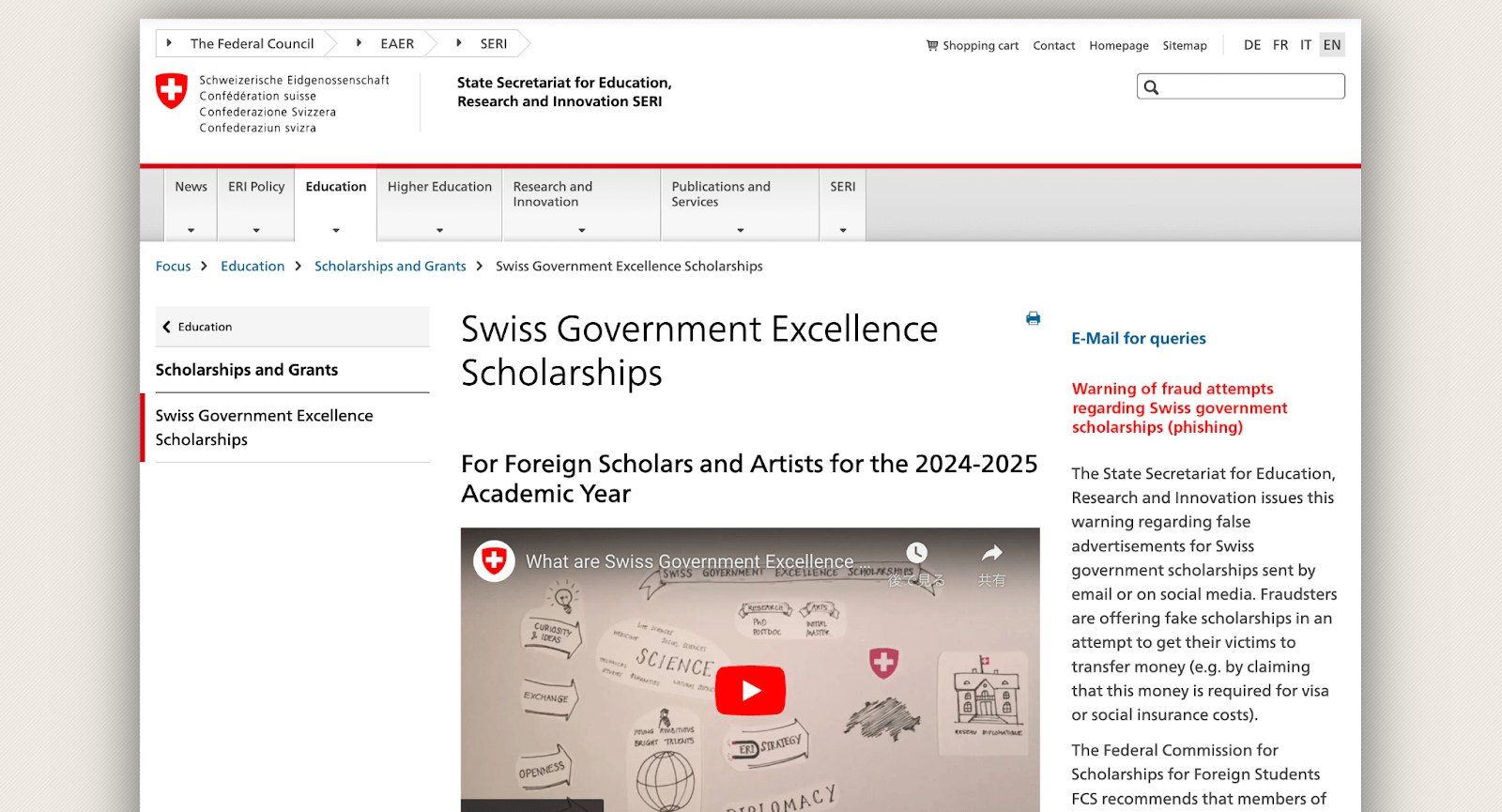 swiss-scholarship